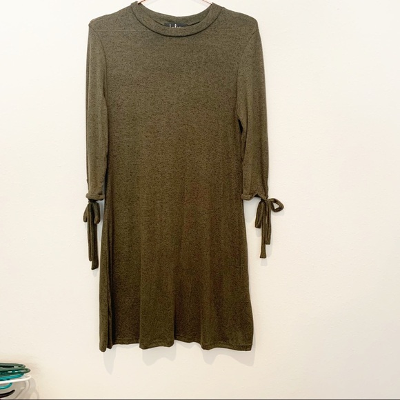 Lulu’s Tie a Little Love Olive Green Dress - Picture 2 of 7